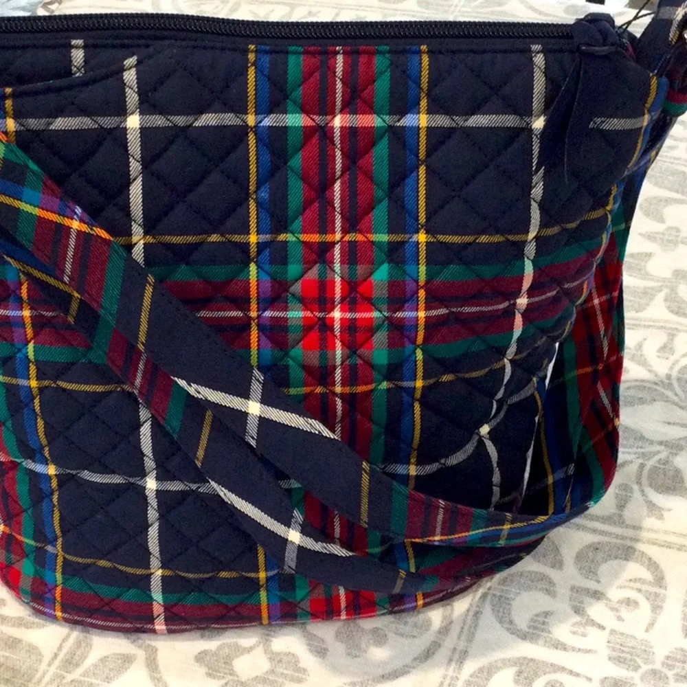 Vera Bradley Plaid Crossbody Bag with Scottie Dog Design - Picture 3 of 10